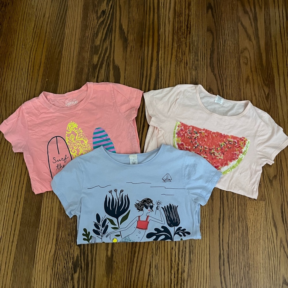 Bundle of 3 Girls Crewcuts Shirts